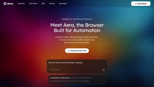 Aera Browser preview