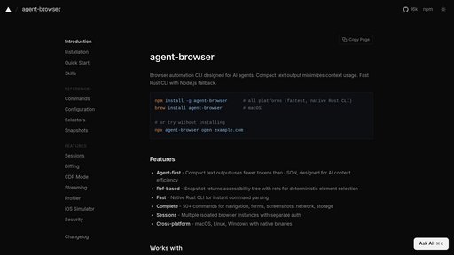 agent-browser preview