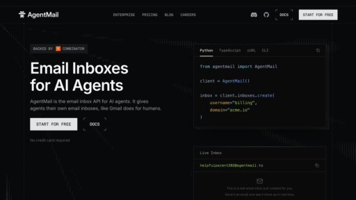 AgentMail preview