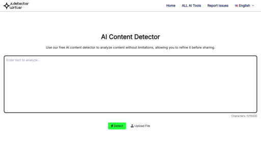 AI Detector Writer preview