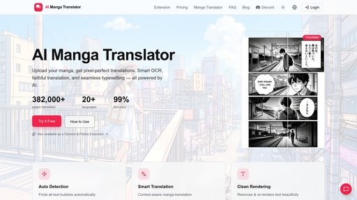 AI Manga Translator preview