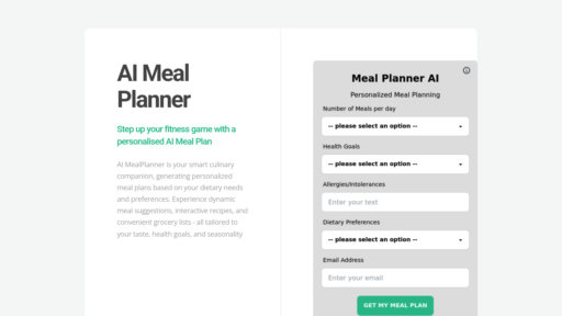 AI Meal Planner preview