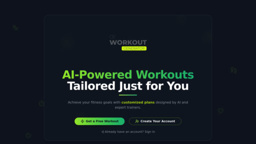 AI Workout Generator preview