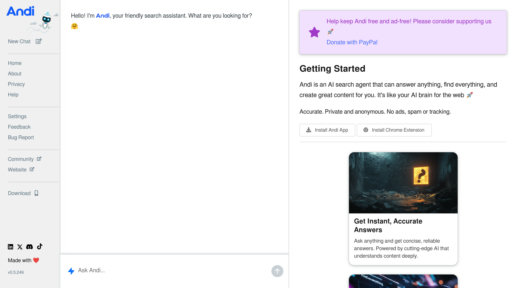 AndiSearch preview