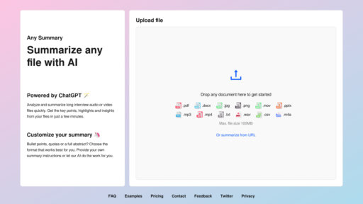 AnySummary preview