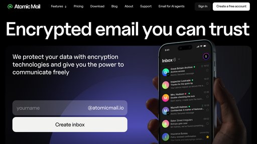 Atomic Mail preview