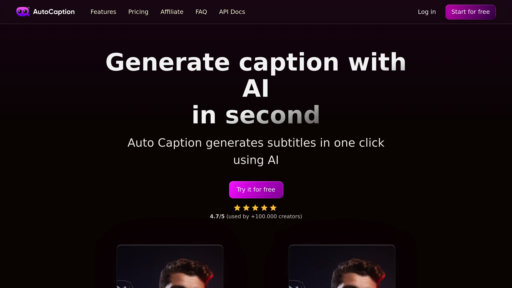 Auto Caption AI preview