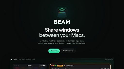 Beam preview