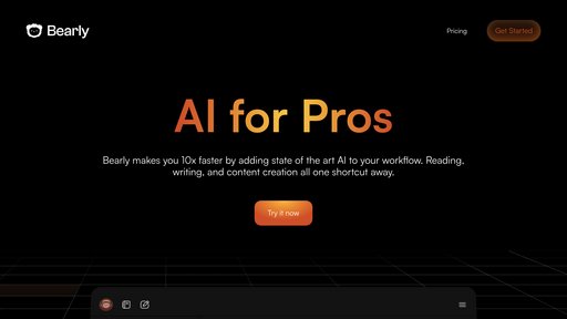 Bearly AI preview