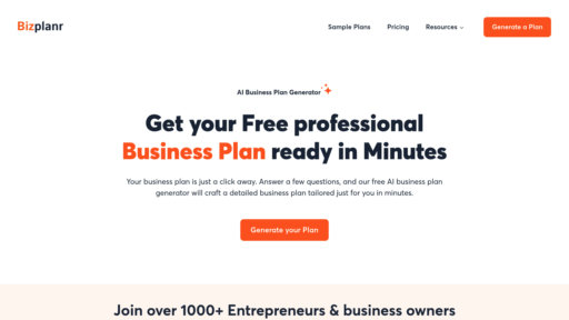 Bizplanr preview