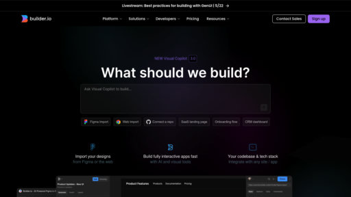Builder.io preview
