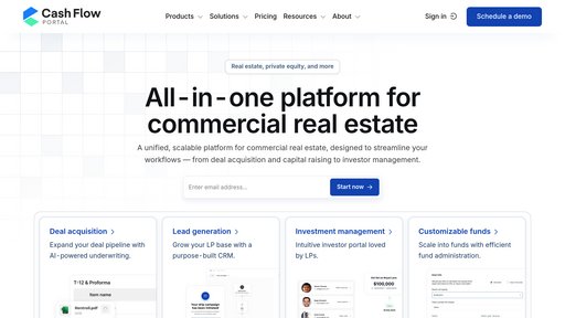 Cash Flow Portal preview