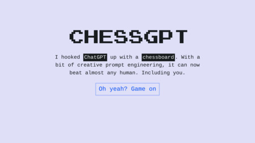 ChessGPT preview