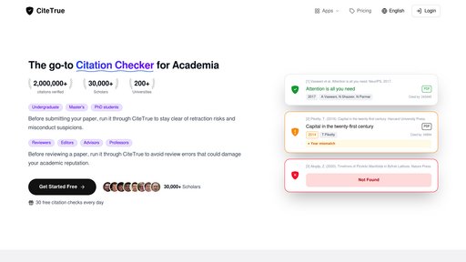 CiteTrue preview
