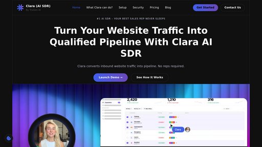 Clara AI SDR preview