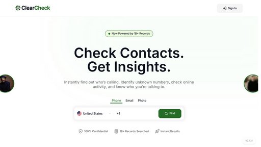 ClearCheck preview
