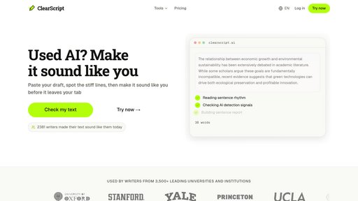 ClearScript preview