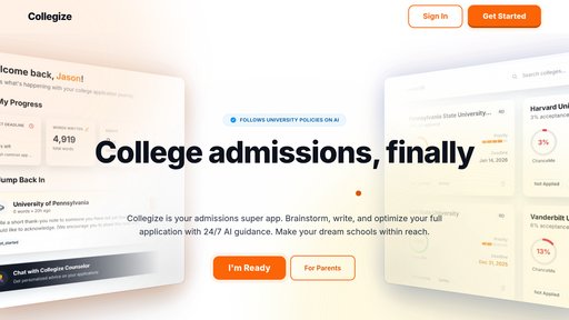 Collegize preview