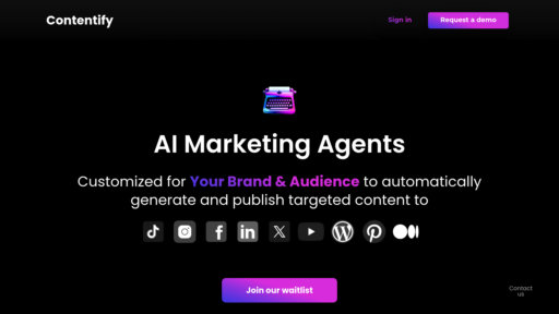 Contentify preview