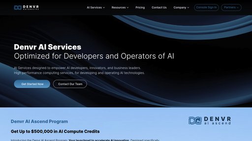 Denvr Dataworks preview