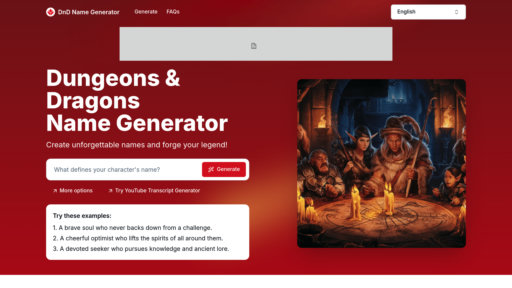 DnD Name Generator preview