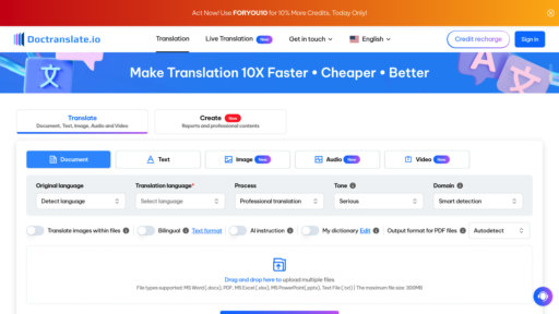 DocTranslate.io preview