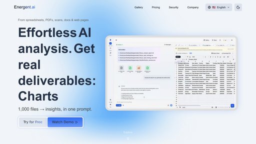 Energent.ai preview