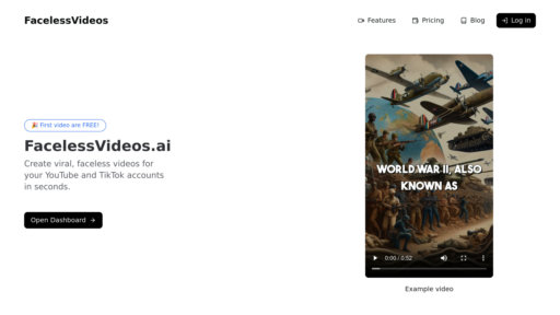 Faceless Videos AI preview