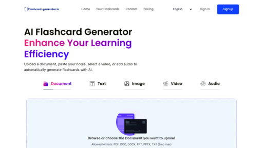 Flashcard Generator preview