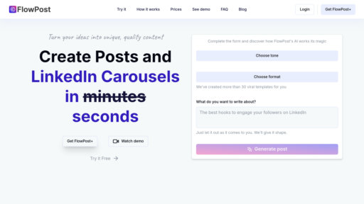 FlowPost preview