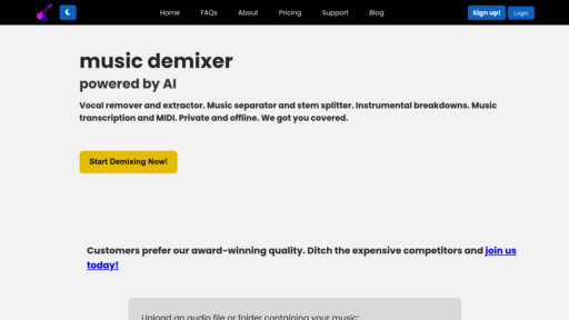 FreeMusicDemixer preview