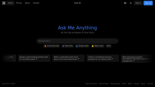 Gab AI preview
