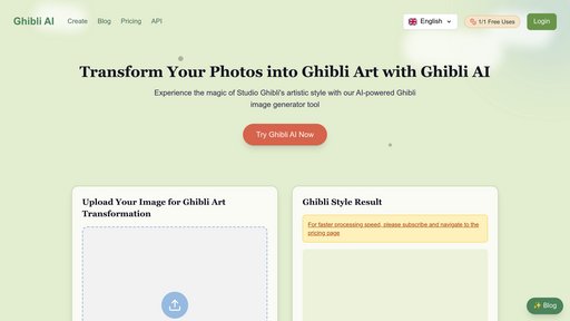 Ghibli AI preview