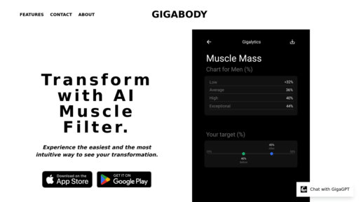 GigaBody AI Muscle Filter preview