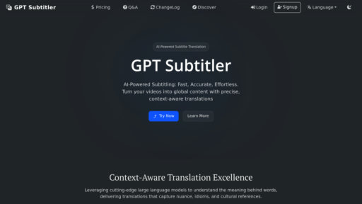GPT Subtitler preview