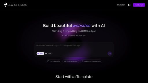 GrapeJS preview