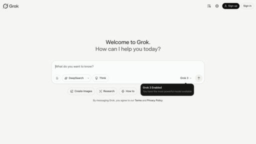 Grok AI preview