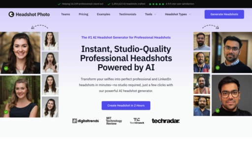 HeadshotPhoto.io preview