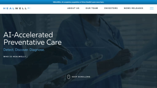 HEALWELL AI preview