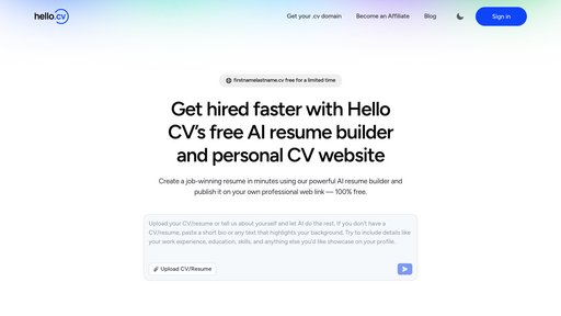 HelloCV AI preview