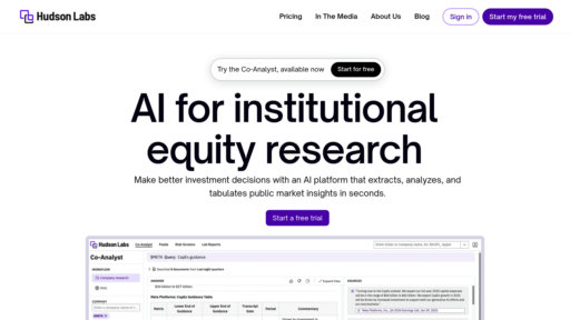 Hudson Labs preview