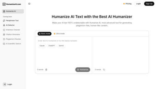Humanize AI preview
