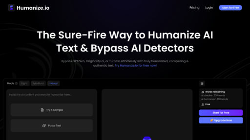 Humanize.io preview