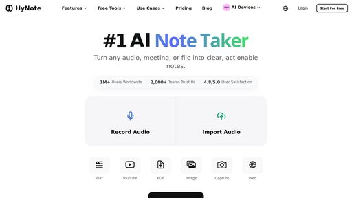 HyNote preview