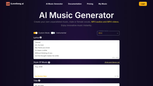 iLoveSong.ai preview