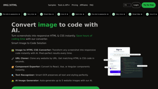 Img2html preview