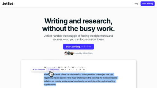 JotBot AI preview