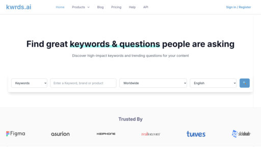 Kwrds.ai preview
