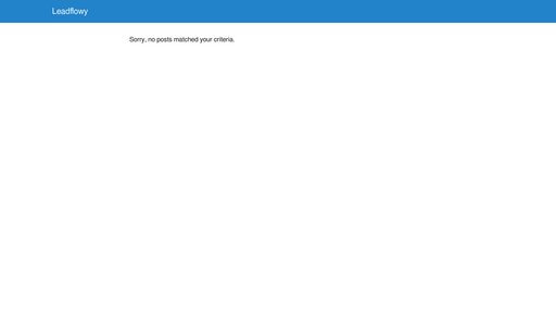 Leadflowy preview
