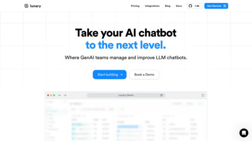 Lunary AI preview